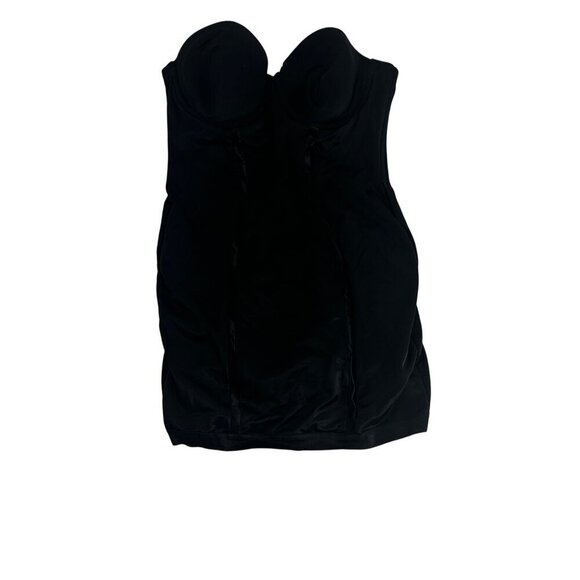 MaidenForm Womens Black Padded Corset Shapewear Bodysuit With Hook & Eye Closure - Picture 1 of 7